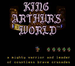 King Arthur's World (USA) (Beta) Title Screen